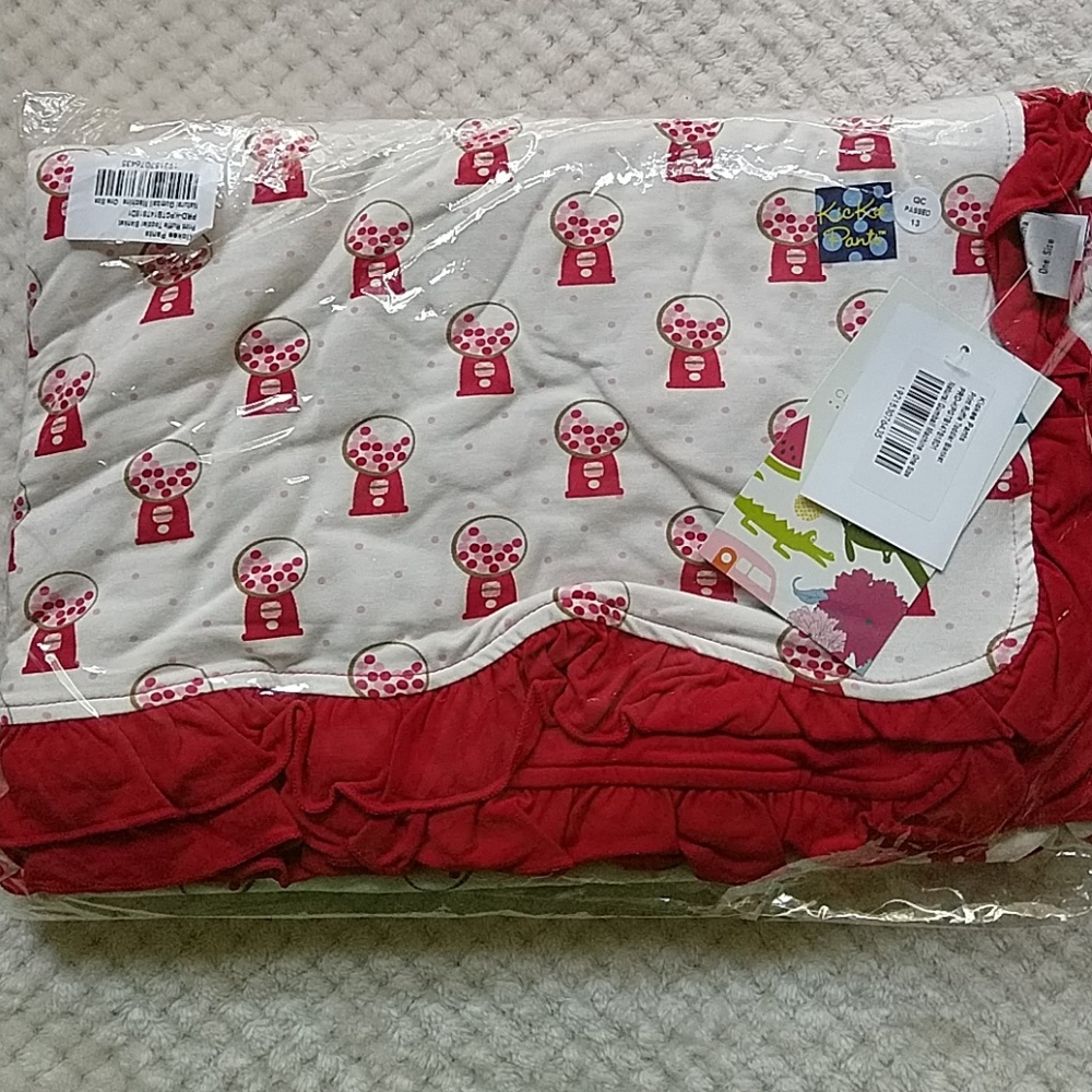 Kickee Pants ruffled toddler blanket